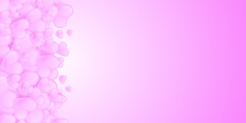 valentine's day background with hearts