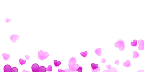 Purple pink love border background. Purple White Abstract Background for Presentation Design. Valentine's day background with hearts