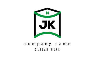 JK creative real estate latter logo vector