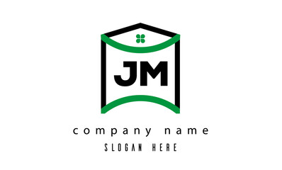 JM creative real estate latter logo vector