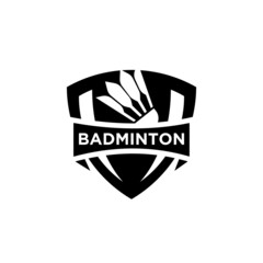 Naklejka premium premium Badminton Shuttlecock vector icon design for Sport logo and Badminton Championship Logo isolated white background