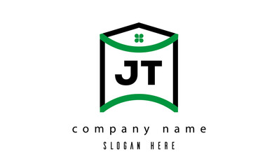 JT creative real estate latter logo vector