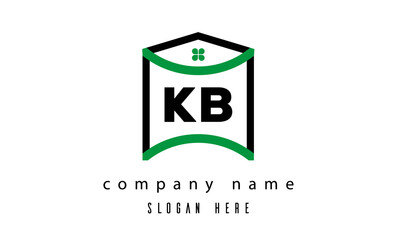 KB creative real estate latter logo vector