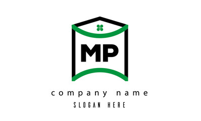 MP creative real estate latter logo vector