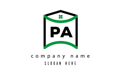 PA creative real estate latter logo vector