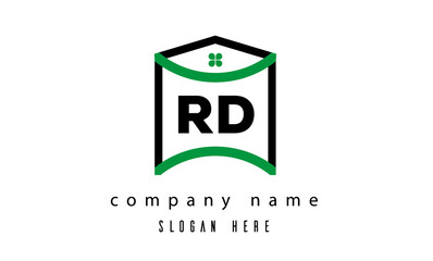 RD creative real estate latter logo vector