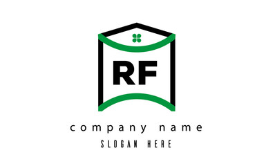 RF creative real estate latter logo vector