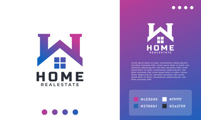 House Icon for Real Estate Property Logo Design Template Element