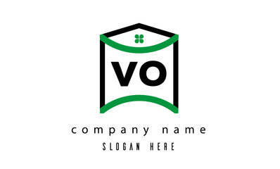 VO real estate latter logo vector