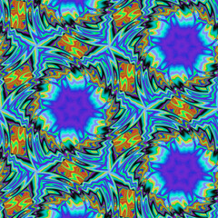 computer energy space stars abstract background with flowers 