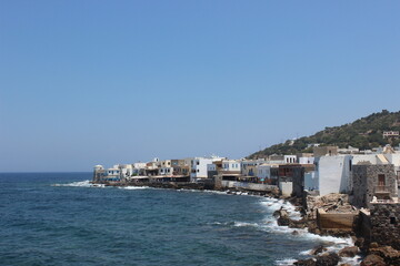 view of the village of the sea