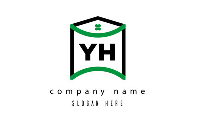 YH real estate latter logo vector