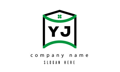 YJ real estate latter logo vector