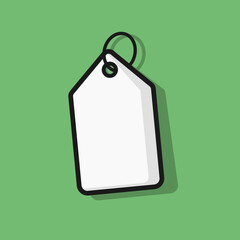 price tag and hangtag for brand product store ilustration set