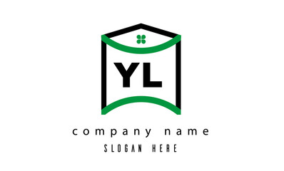 YL real estate latter logo vector