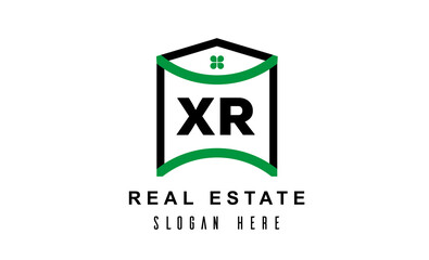 XR real estate latter logo vector