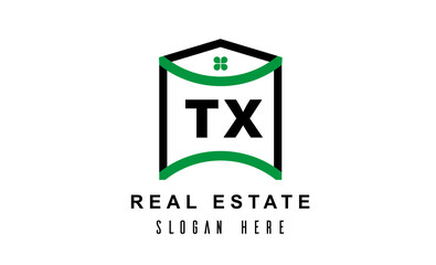 TX real estate latter logo vector