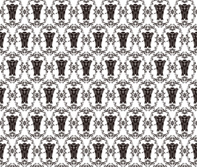 アジア調パターン03（黒）