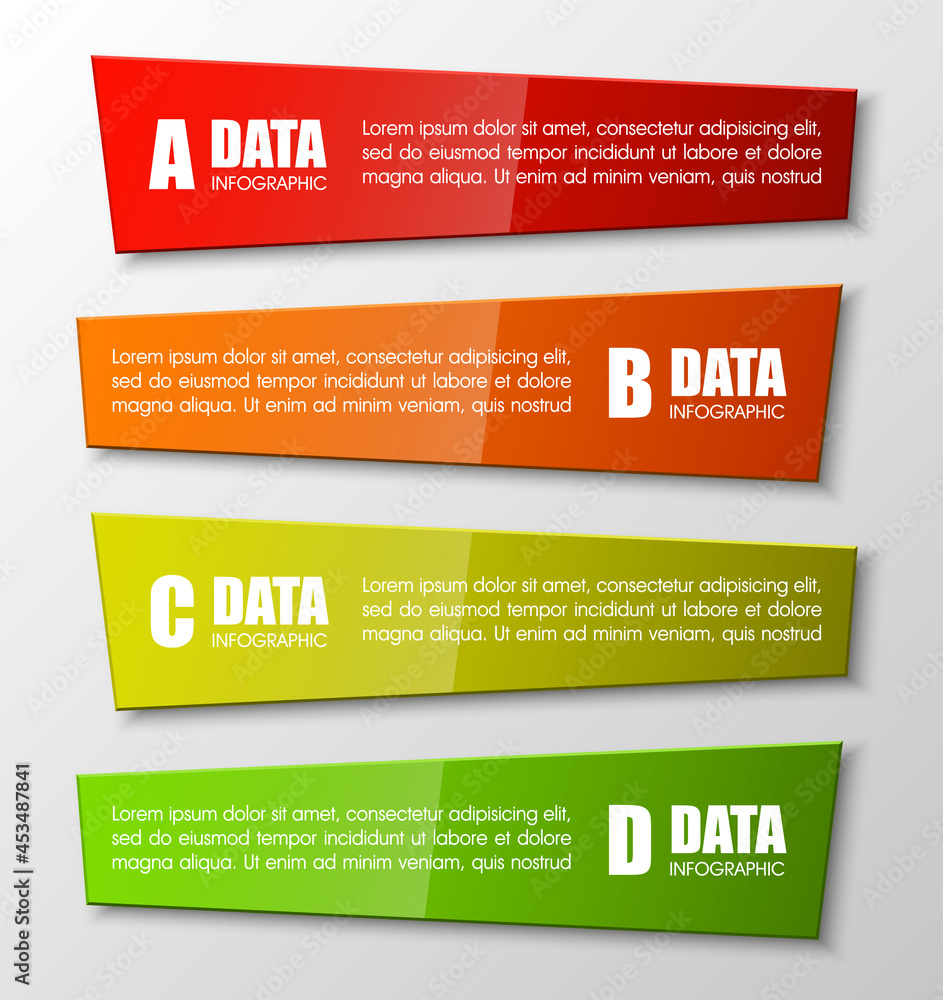 Poster modern minimal flat elements for business infographics. material style. vector illustration. can be 