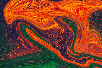 Colorful Abstract Modern Hand Painted Liquid Background Swirls Pattern Design