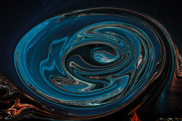 Colorful Abstract Modern Hand Painted Liquid Background Swirls Pattern Design