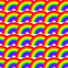 Rainbow art background. Vector pattern. Abstract geometric striped pattern. Vector illustration. Wavy pattern.