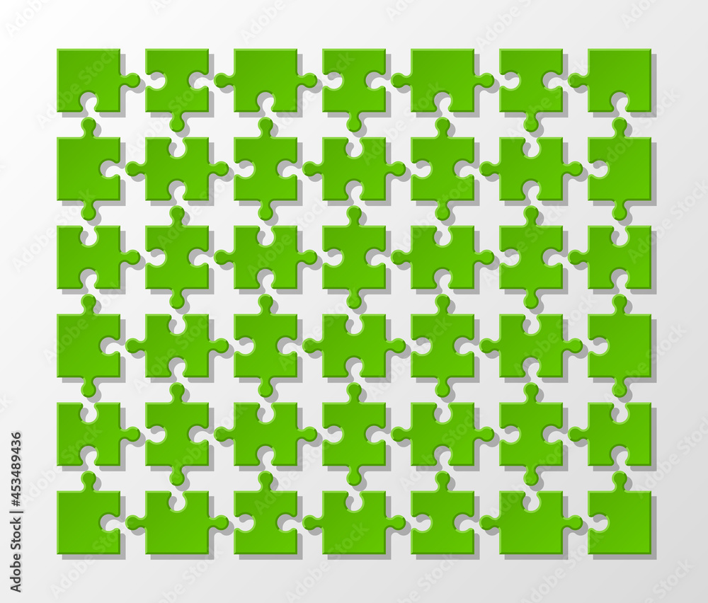 Fototapete a lot of piece flat puzzle presentation. many step circle business background. section compare servi
