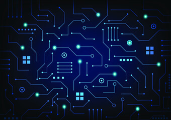 vector technology network circuit board advertisement flyer magazine newspaper