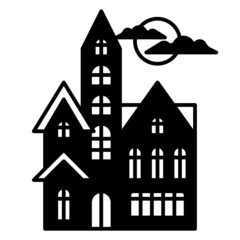 haunted house icon