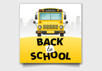 Back to School Social Media background Design