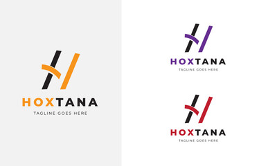 H and Letter T Logo Concepts Creative Clean Simple logo for Company Brand and Business