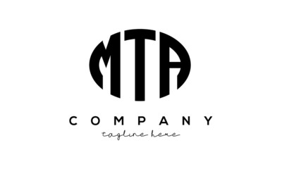 MTA three Letters creative circle logo design