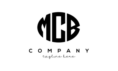 MCB three Letters creative circle logo design