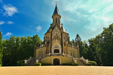 Beautiful old tomb. Schwarzenberg Tomb - the tomb of the Schwarzenberg family. Třeboň - Czech...