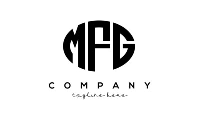 MFG three Letters creative circle logo design