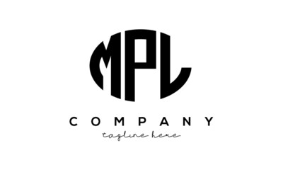 MPL three Letters creative circle logo design