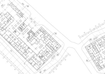 Floor plan designed building on the drawing.