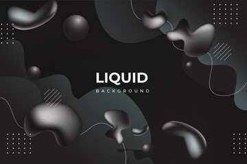 Liquid background design for landing page or promotional banner