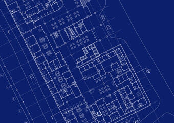 Floor plan designed building on the drawing.