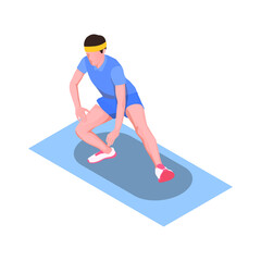 Runner Stretching Icon