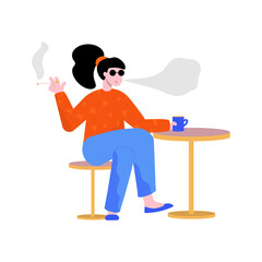 Smoker Flat Icon