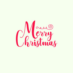 Merry Christmas Background Typography Illustration. Christmas Vector Design. Decorative Christmas Resources Banner