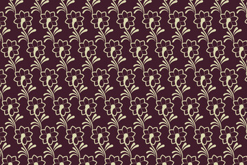 Floral seamless pattern design. Graphic pattern for multiple usage 