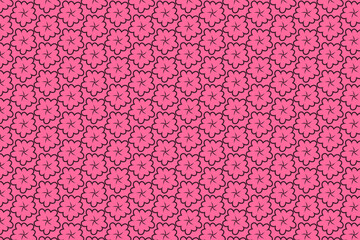 Geometric floral pattern design. Seamless vector for multipurpose usage 
