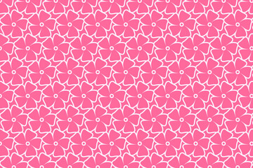 Geometric floral pattern design. Seamless vector for multipurpose usage 