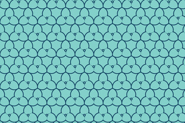 Geometric floral pattern design. Seamless vector for multipurpose usage 