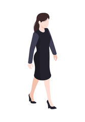 Fototapeta premium Isometric Businesswoman Illustration