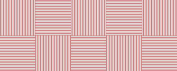 Abstract background in pastel red colour. Colourful concept with horizontal and vertical stripes. Creative banner for social media, website or print.