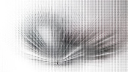 Black and white abstract background. Halftone style. 2D rendering digital illustration.