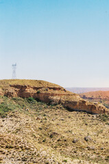 Straight out of a western movie, this picturesque landscape photography makes you travel into a dry shot of one of Clint Eastwood adventures.